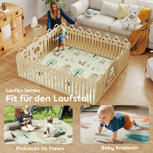 Baby Krabbelmatte faltbar doppelseitig gross 196x176cm