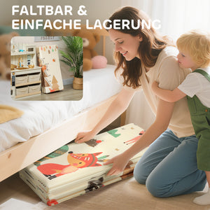 Baby Krabbelmatte Spielmatte faltbar doppelseitig gross