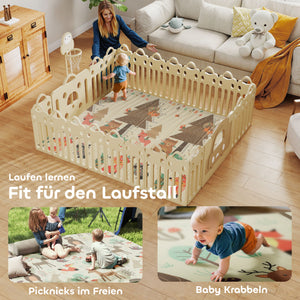 Baby Krabbelmatte Spielmatte faltbar doppelseitig gross