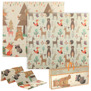 Baby Krabbelmatte Spielmatte faltbar doppelseitig gross