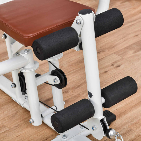 Kraftstation Fitnessstation mit Gewichten Latzug und Beincurl