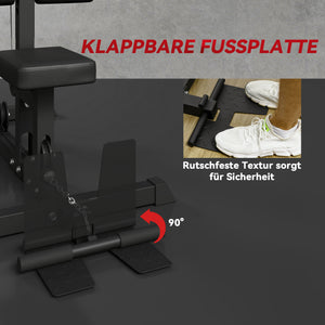 Kraftstation Fitnessgerät mit Ruderzug für Zuhause Heimtraining