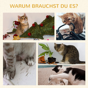 Kratzbaum für Katzen modern mit 3 Plattformen und Liegeflächen