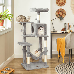 Kratzbaum Katzenbaum 143cm mit Hängematte