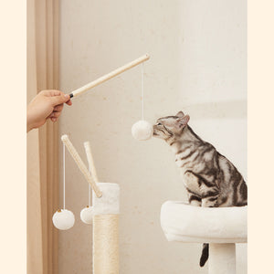 Kratzbaum Katzenbaum Katzentoilette integriert Holz Vintage Braun