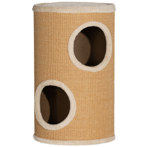 Kratzbaum für Katzen stabil mit Sisal und Plüsch viel Platz