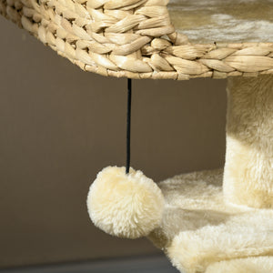 Kratzbaum mit Spielball Sisal 98cm Beige