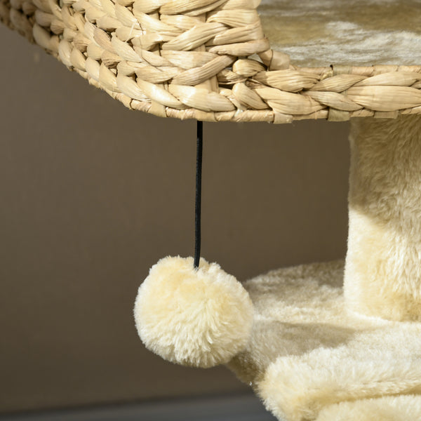 Kratzbaum mit Spielball Sisal 98cm Beige