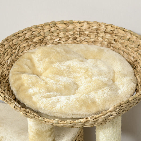 Kratzbaum mit Spielball Sisal 98cm Beige