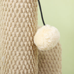 Kratzstamm Sisal mit Spielball 54cm Cremeweiss