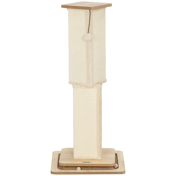 Kratzstamm Sisal Spielball 3-in-1 87cm Eiche