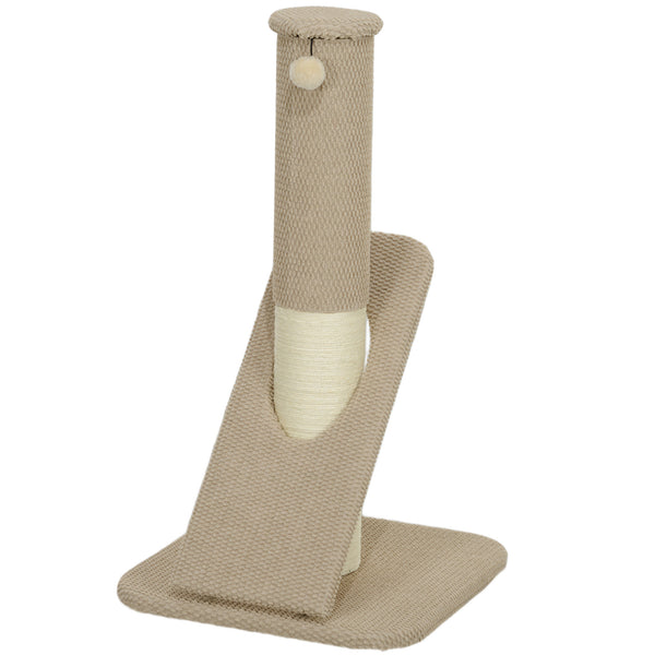 Kratzstamm Sisal mit Spielball Indoor 84cm Cremeweiss