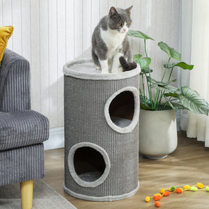 Kratztonne Katzentonne mit zwei Höhlen für Katzen bis 5kg