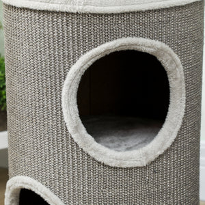 Kratztonne Katzentonne mit zwei Höhlen für Katzen bis 5kg