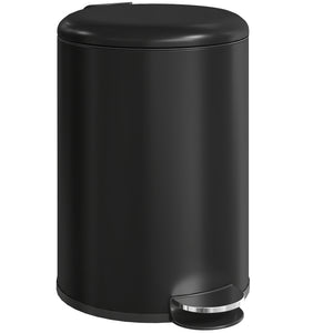 Küchen Mülleimer mit Soft Close Fusspedal 20L Metall schwarz