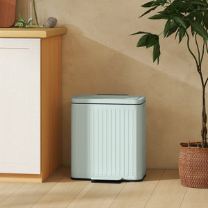 Küchenmülleimer mit 2x20L und Fusspedal für Mülltrennung