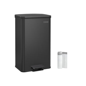 Küchenmülleimer Abfalleimer 40 Liter Schwarz
