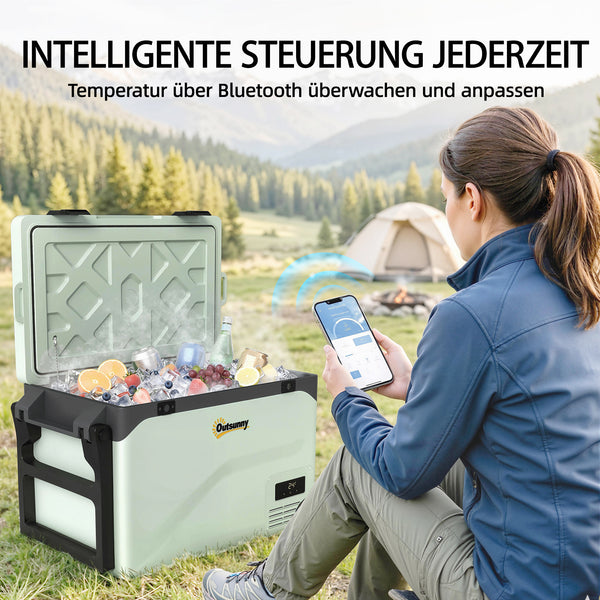 Kühlbox Kompressor elektrisch leise mobil mit Rollen 42,5L bis -20°C