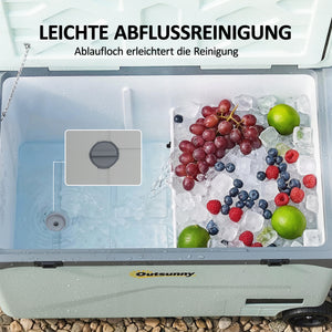 Kühlbox Kompressor elektrisch leise mobil mit Rollen 42,5L bis -20°C