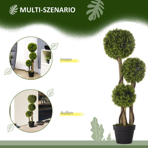 Buis artificiel 90 cm avec protection UV vert clair