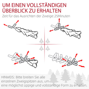 Künstlicher Weihnachtsbaum Christbaum 180cm 479 Spitzen mit Kunstschnee