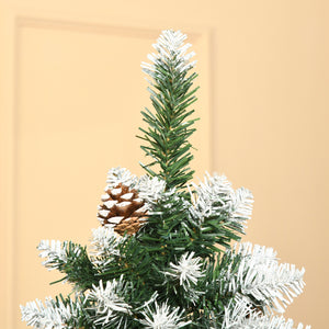 Künstlicher Weihnachtsbaum Christbaum 180cm 630 Spitzen mit Kunstschnee