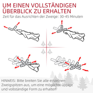Künstlicher Weihnachtsbaum Christbaum 180cm 793 Spitzen mit Kunstschnee