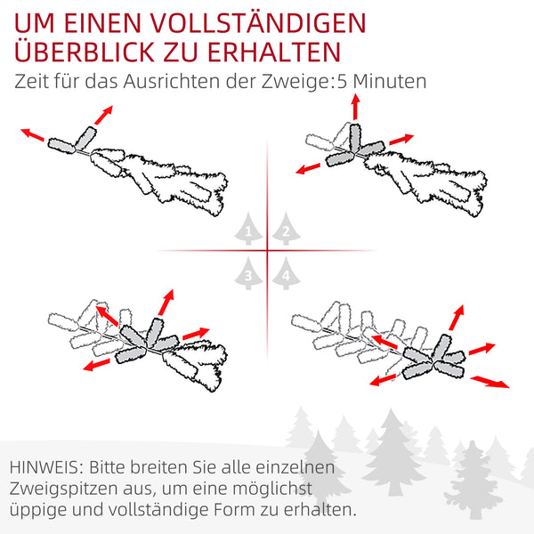 Künstlicher Weihnachtsbaum Christbaum 90cm 133 Spitzen 50 LEDs