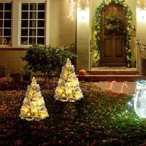 Künstlicher Weihnachtsbaum Christbaum 90cm 151 Spitzen 2er-Set 100 LEDs
