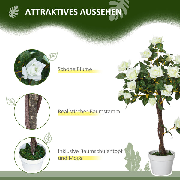 Pflanze Kunstbaum künstlich im Zementtopf für Dekoration