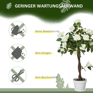 Pflanze Kunstbaum künstlich im Zementtopf für Dekoration