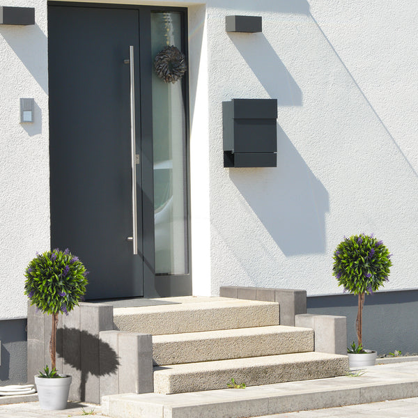 Piante di lavanda artificiali, set da 2, 60 cm, per uso interno ed esterno