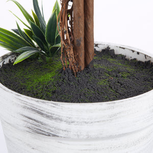 Piante di lavanda artificiali, set da 2, 60 cm, per uso interno ed esterno