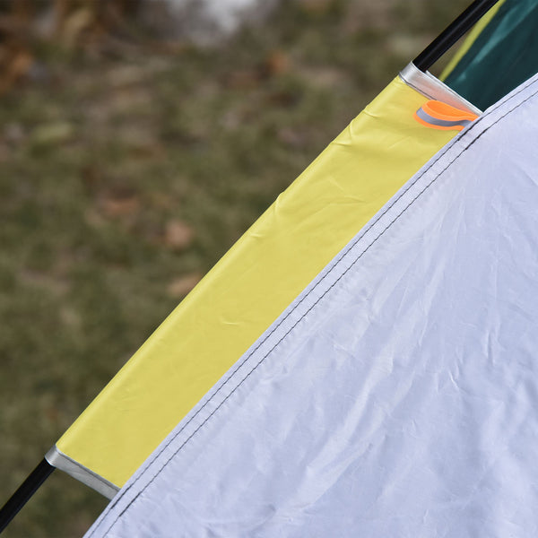 Kuppelzelt für 3 Personen 205x195x135cm aus Polyester Grün