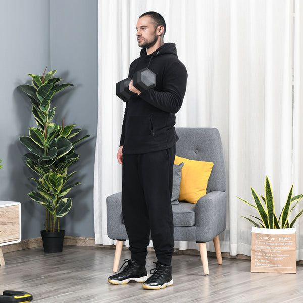 Kurzhantel mit gerändeltem Griff für Fitness Zuhause 15kg Gusseisen