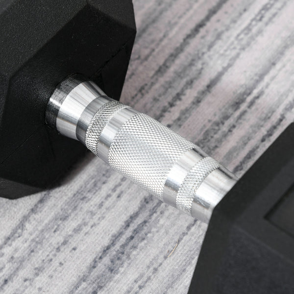 Kurzhantel mit gerändeltem Griff für Fitness Zuhause 15kg Gusseisen