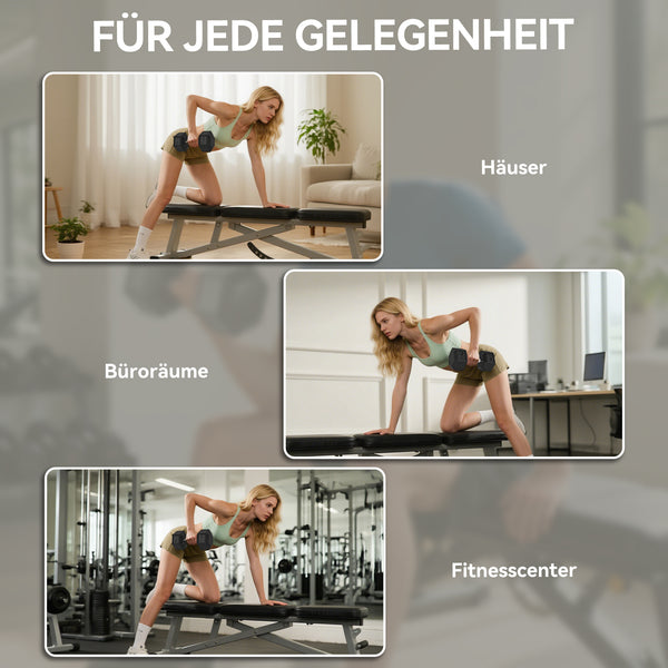 Kurzhantel mit Anti-Rutsch-Griff 35kg schwarz silber