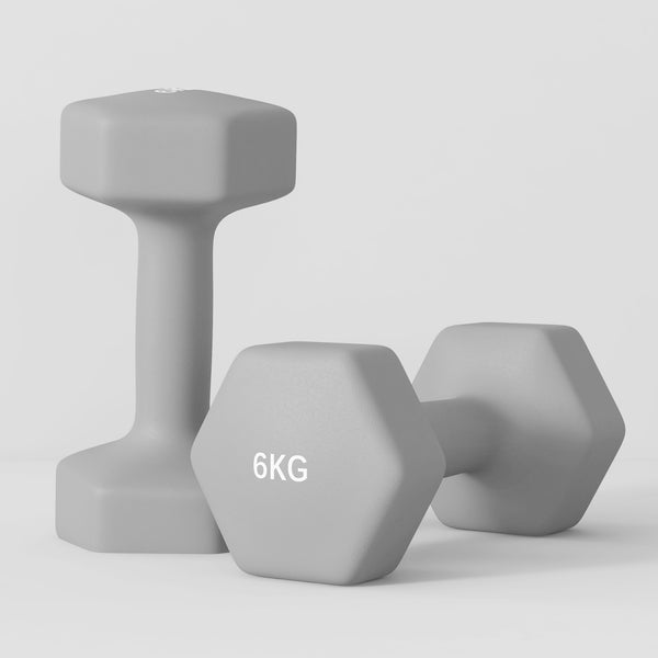 Kurzhantel Set rutschfest bodenschonend Fitness Training 2x6kg