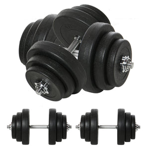 Kurzhantel-Set 40kg für Fitness mit 12 Hantelscheiben rutschfest und ergonomisch