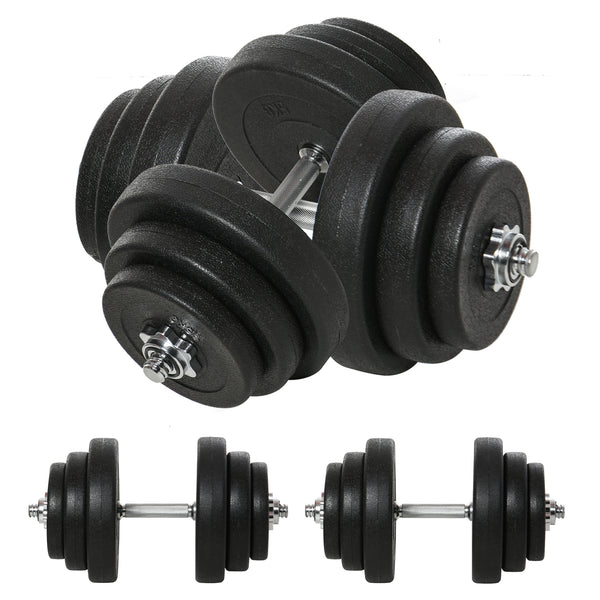 Kurzhantel-Set 40kg für Fitness mit 12 Hantelscheiben rutschfest und ergonomisch
