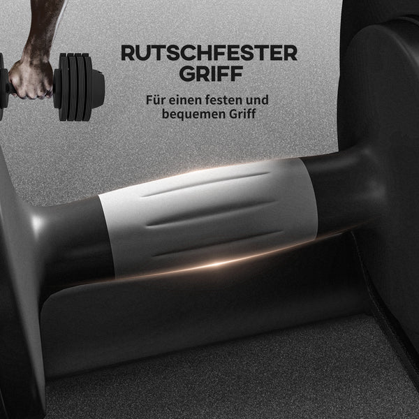Kurzhantel mit verstellbarem Gewicht 3.5/6/8/10kg multifunktional mit Ablagefach