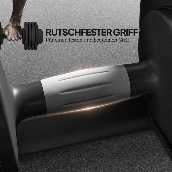 Kurzhantel verstellbar mit Ablage für Fitness Heimtraining
