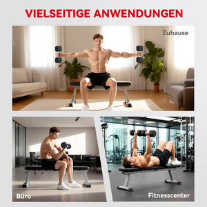 Kurzhanteln Set für Krafttraining Zuhause 2 x 20kg Gusseisen