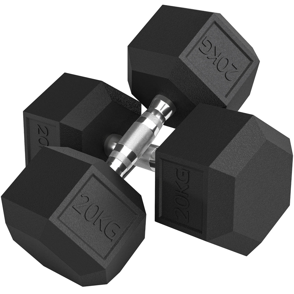 Kurzhanteln Set für Krafttraining Zuhause 2 x 20kg Gusseisen