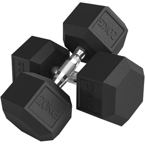 Kurzhanteln Set für Krafttraining Zuhause 2 x 20kg Gusseisen