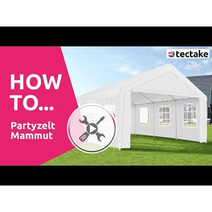 tente de réception grise Mammut
