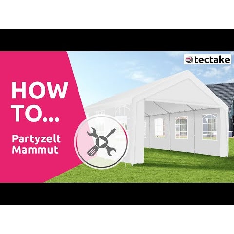 tente de réception grise Mammut