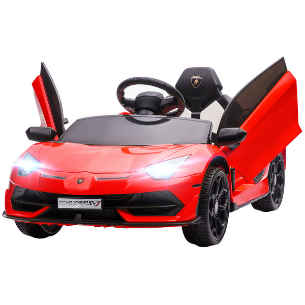 Kinderauto Elektroauto Lamborghini mit Flügeltüren Musik und Hupe 3-5 Jahre rot