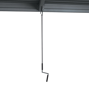 Lamellen Pergola Stanley Aluminium Pavillon 3x6m anthrazit