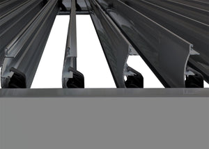 Lamellen Pergola Stanley Aluminium Lamellen Regenrinne 3x6m anthrazit